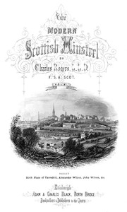 Cover of The Modern Scottish Minstrel, Volume 6. The Songs of Scotland of the Past Half Century — Themes and Context
