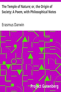 Cover of The Temple of Nature; or, the Origin of Society: A Poem, with Philosophical Notes — Reading Notes