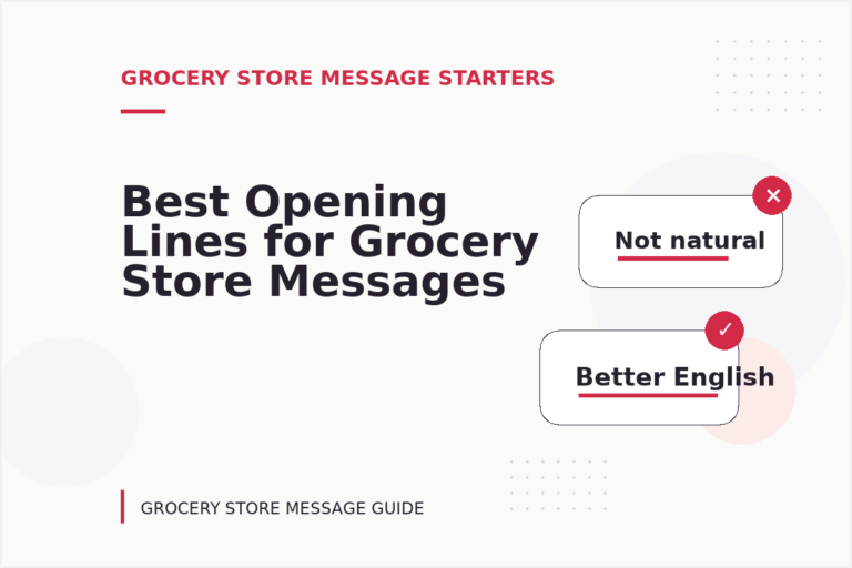 Best Opening Lines for Grocery Store Messages