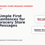 Simple First Sentences for Grocery Store Messages