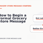 How to Begin a Formal Grocery Store Message