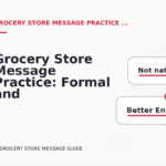 Grocery Store Message Practice: Formal and Friendly Versions