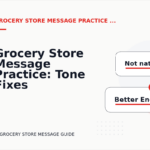 Grocery Store Message Practice: Tone Fixes for Real Situations