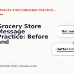 Grocery Store Message Practice: Before and After Corrections